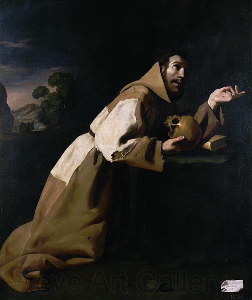 Francisco de Zurbaran Saint Francis in Meditation Spain oil painting art